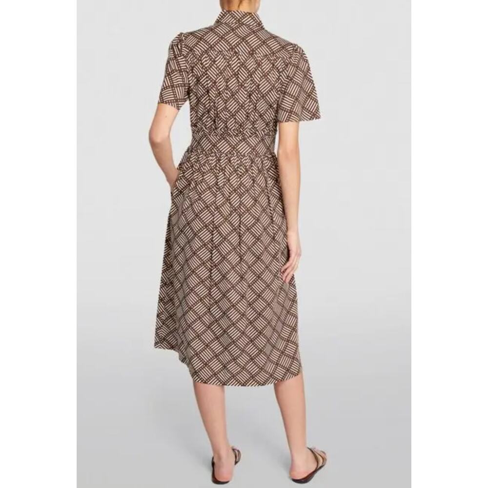Max & Co x Duro Olowu GAO patterned midi dress | Sz 8, Brown NWT - Picture 5 of 15